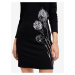 Černé dámské květované šaty Desigual Jonquera - Lacroix