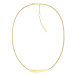 Calvin Klein Nězný dámský pozlacený náhrdelník z oceli Elongated Drops 35000339