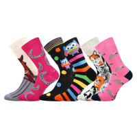 Lonka Doblik Dětské vzorované ponožky - 3 páry BM000001062400100778 mix holka