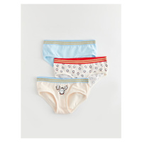 LC Waikiki Printed Girl's Panties 3-Piece