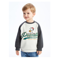 LC Waikiki Crew Neck Long Sleeve Snoopy Printed Baby Boy Sweatshirt