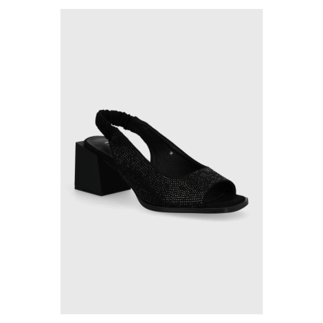 Semišové sandály GOE černá barva, NN2N4248.W2