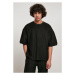 Rib Terry Boxy Tee - black