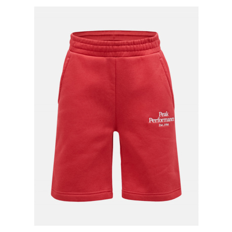 Šortky peak performance jr original shorts červená