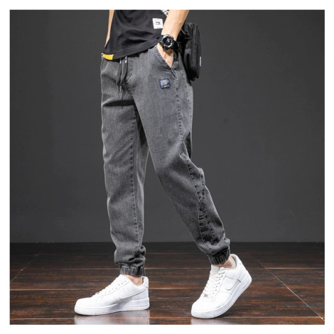 Pánské džíny cargo s gumou