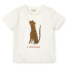 Dětské bavlněné tričko Liewood Apia Placement Shortsleeve T-shirt béžová barva, s potiskem