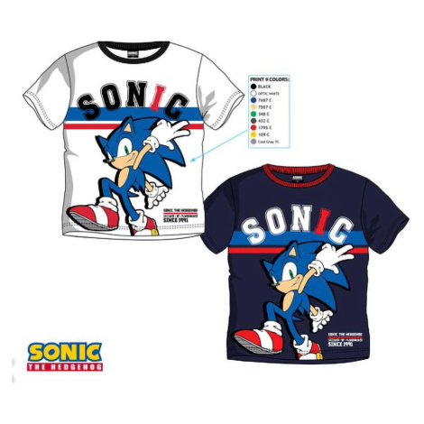 Ježek SONIC - licence Chlapecké triko - Ježek Sonic EV1190, bílá Barva: Bílá