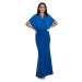 Elegantní dlouhé šaty M577 FIGL - MODRÉ
