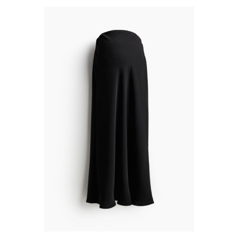 H & M - MAMA Saténová sukně - černá H&M