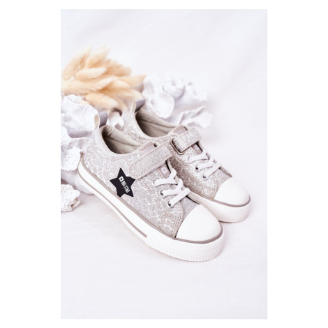 Children's Sneakers With Velcro BIG STAR HH374025 Silver