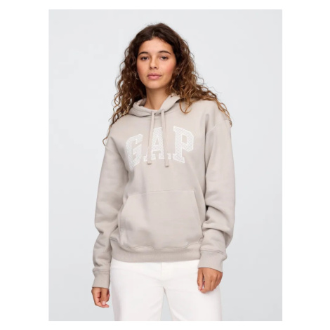 GAP HERITAGE Pullover Hoodie dámská mikina šedá