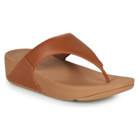 FitFlop LULU LEATHER TOEPOST Hnědá