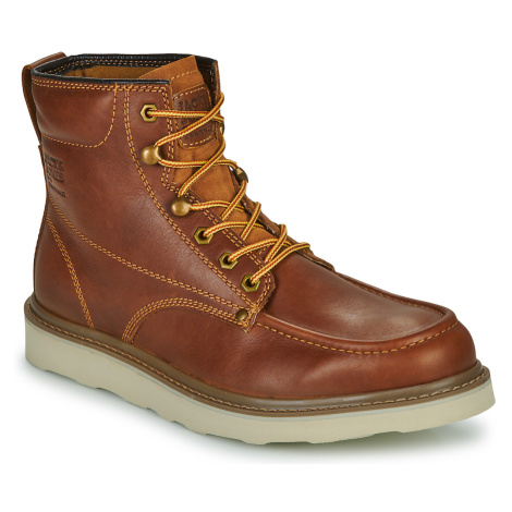 Jack & Jones JFWALDGATE MOC LEATHER BOOT Hnědá