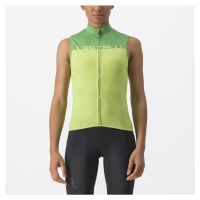 CASTELLI Cyklistický dres bez rukávů - VELOCISSIMA - světle zelená