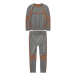 lupilu® Chlapecké bezešvé funkční spodní prádlo, 2dílná souprava (šedá/oranžová)
