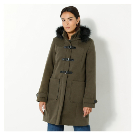 Jednobarevný kabát duffle-coat s kapucí Blancheporte