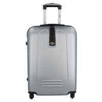 Plastový cestovní kufr Peek, stříbrná L