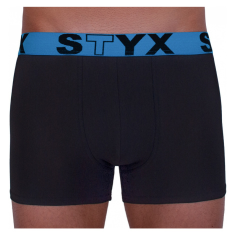 Pánské boxerky Styx sportovní guma černé (G966)
