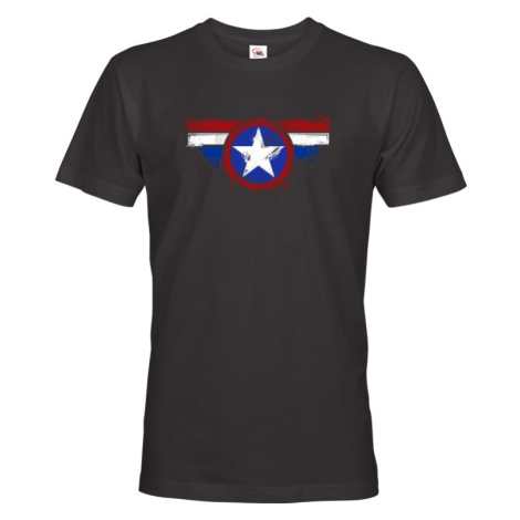 Pánske tričko pro milovníky Marvelovek -  Kapitán Amerika BezvaTriko