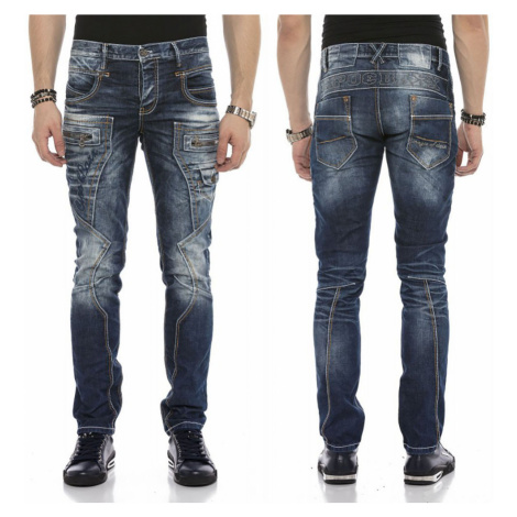 CIPO & BAXX kalhoty pánské CD584 L:32 slim fit jeans džíny