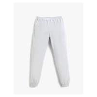 Koton Velvet Jogger Sweatpants with Elastic Waist