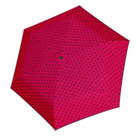 Derby Hit Mini Flat Dots - dámský skládací deštník, růžová, puntík