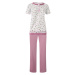 Astrid dámské pyžamo krátký rukáv 2201 světle růžová