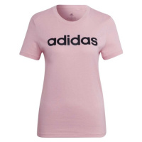 adidas LINEAR TEE Dámské tričko, růžová, velikost