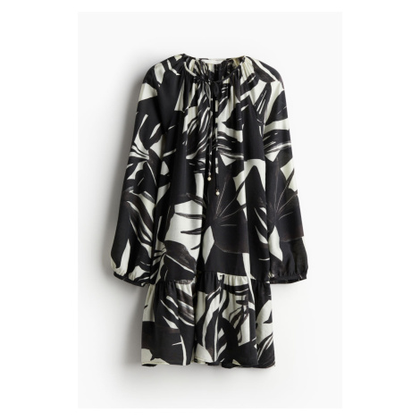 H & M - Šaty's vázačkou - černá H&M