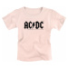 AC/DC Metal-Kids - Logo detské tricko světle růžová
