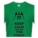 Pánské tričko Keep calm and use the force - triko s potiskem Star Wars
