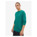 Zelený pánský basic svetr s příměsí vlny z jaka Tom Tailor