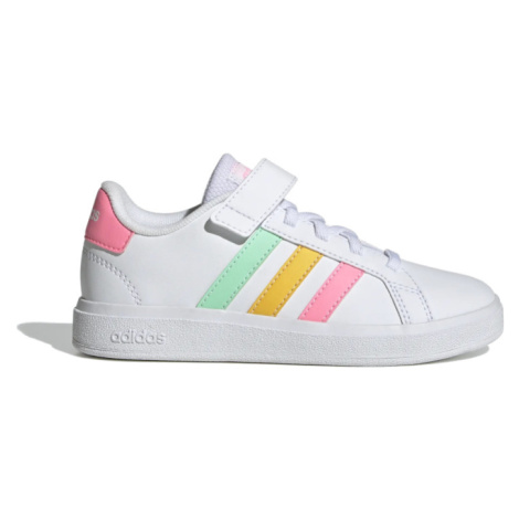 ADIDAS-Grand Court cloud white/pulse mint/beam pink Bílá