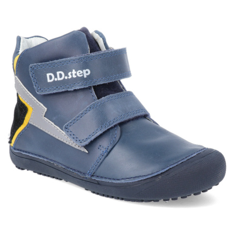 Barefoot dětské kotníkové boty D.D.step A063-144 modré