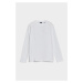 TRIČKO GANT D1. TONAL ARCHIVE SHIELD LS TSHIRT WHITE