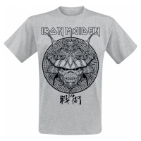 Iron Maiden Samurai Eddie Black Graphic Tričko šedá