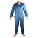 Adam pánské pyžamo na knoflíky 695 modrá