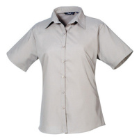 Premier Workwear Dámská košile s krátkým rukávem PR302 Silver -ca. Pantone 428
