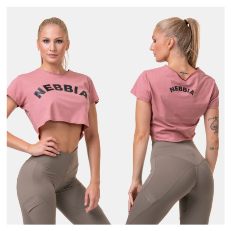 NEBBIA - Fitness Crop Top Fit and Sporty 583 (old rose) - NEBBIA