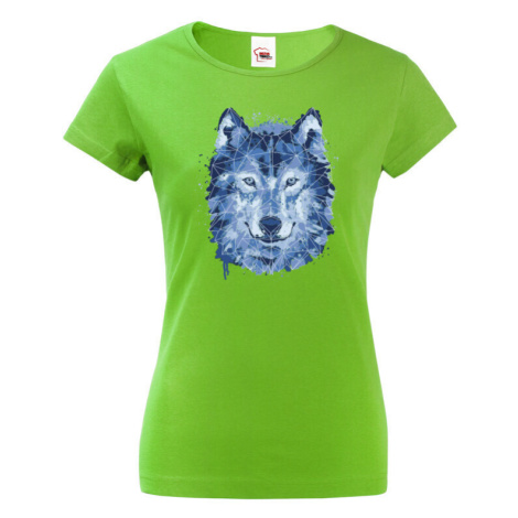 Dámské tričko s potiskem vlka - dárek pro milovníky vlka BezvaTriko