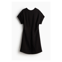 H & M - Šaty's projmutým pasem - černá