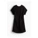 H & M - Šaty's projmutým pasem - černá