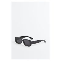 H & M - Hranaté sluneční brýle - černá