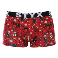 Styx Pánské boxerky art sportovní guma nadrozměr zombie 3XL