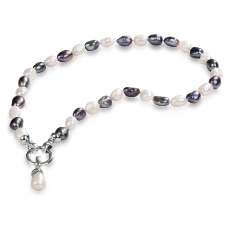 JwL Luxury Pearls Náhrdelník z pravých perel ve dvou odstínech JL0316