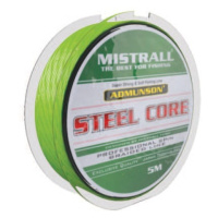 Mistrall pletená Šňůra s ocelovým jádrem Admuson Steel Core Nosnost: 23,5kg, Průměr: 0,18mm
