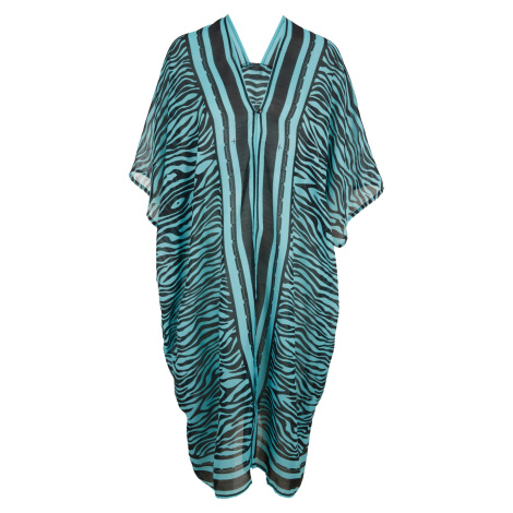 Bonprix BPC SELECTION kaftanové plážové šaty Barva: Modrá, Mezinárodní