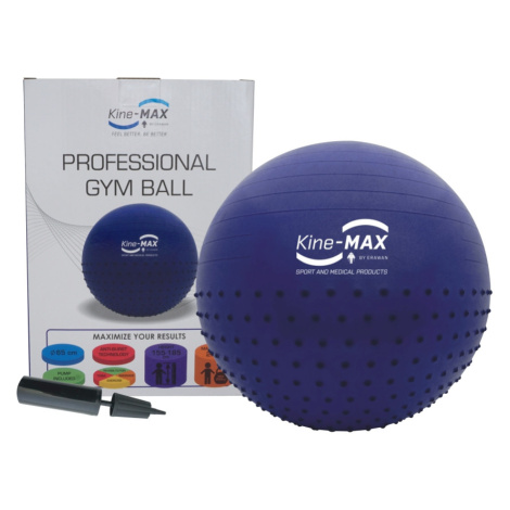 KineMAX Professional 65 cm gymnastický míč 1 ks modrý Kine-MAX