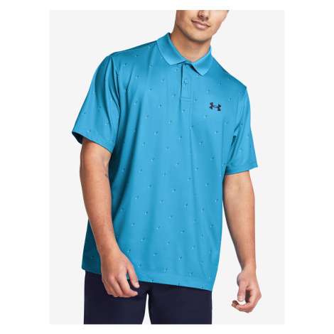 Modré pánské sportovní polo tričko Under Armour UA Perf 3.0 Printed Polo