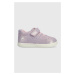 Dětské semišové sneakers boty Primigi fialová barva